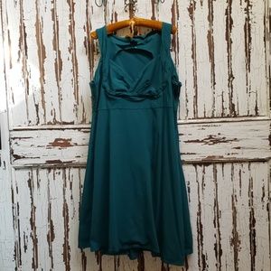 Green blue dress